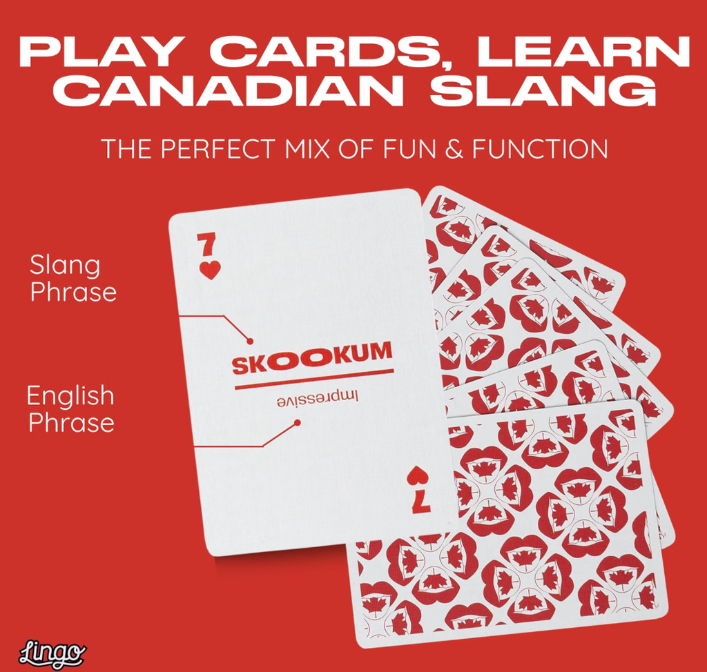 Canadian Slang Lingo Playing Cards