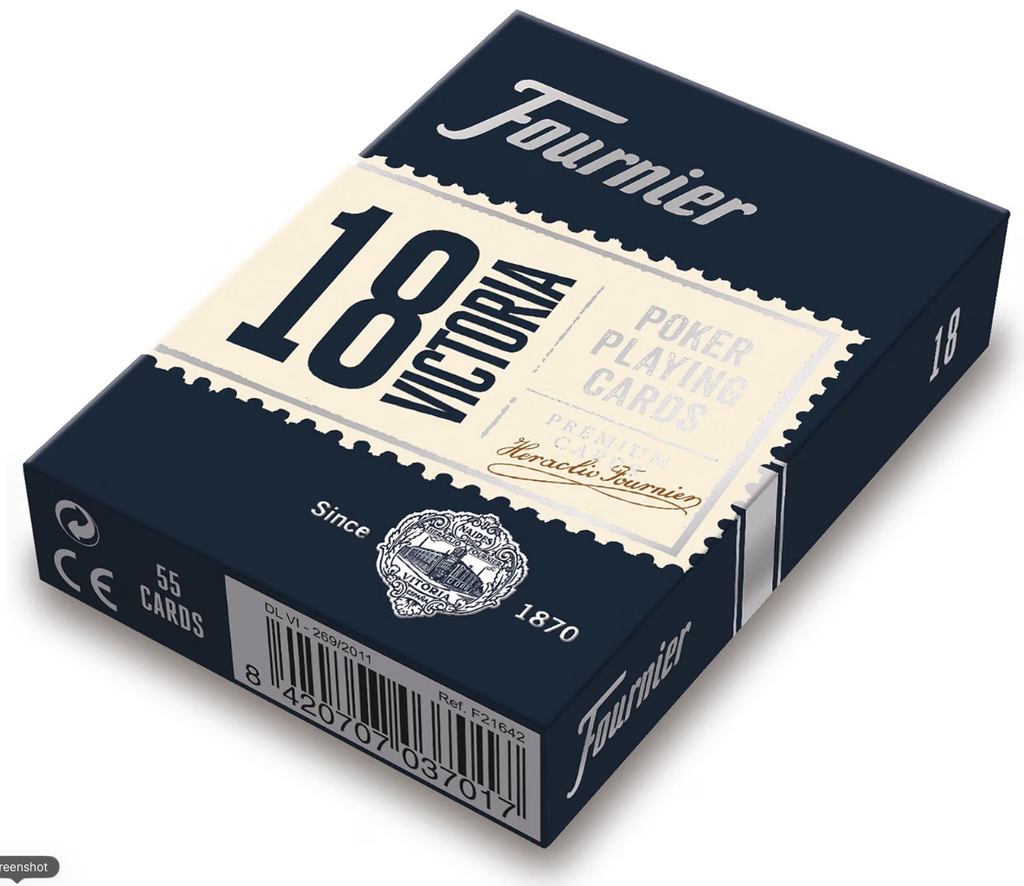 Fournier Victoria 18 Blue Playing Cards