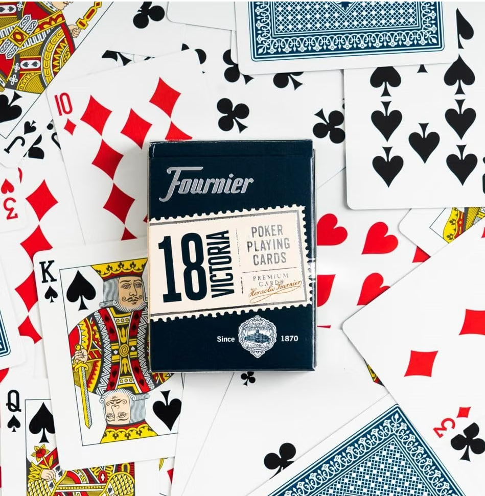 Fournier Victoria 18 Blue Playing Cards
