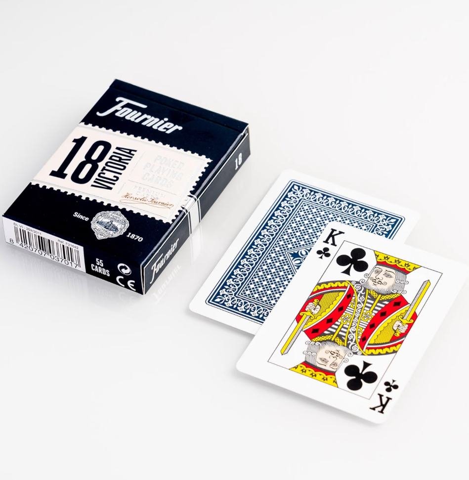 Fournier Victoria 18 Blue Playing Cards