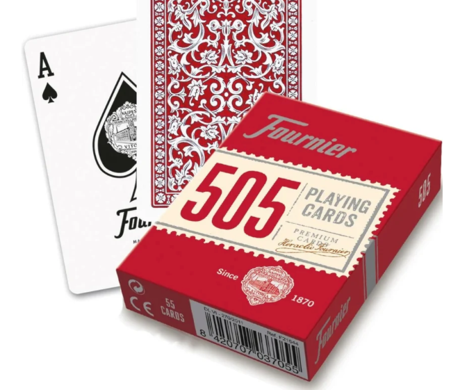 Fournier 505 Poker Playing Cards – Red