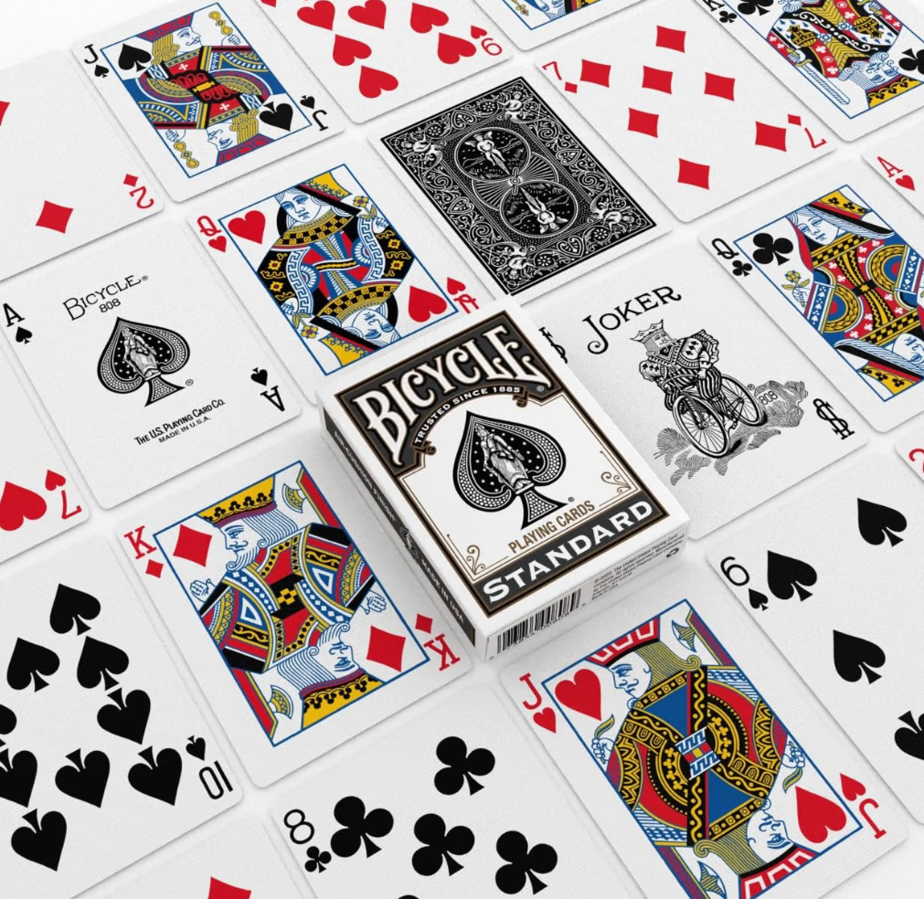 Bicycle Standard Black Playing Cards – Rider Back