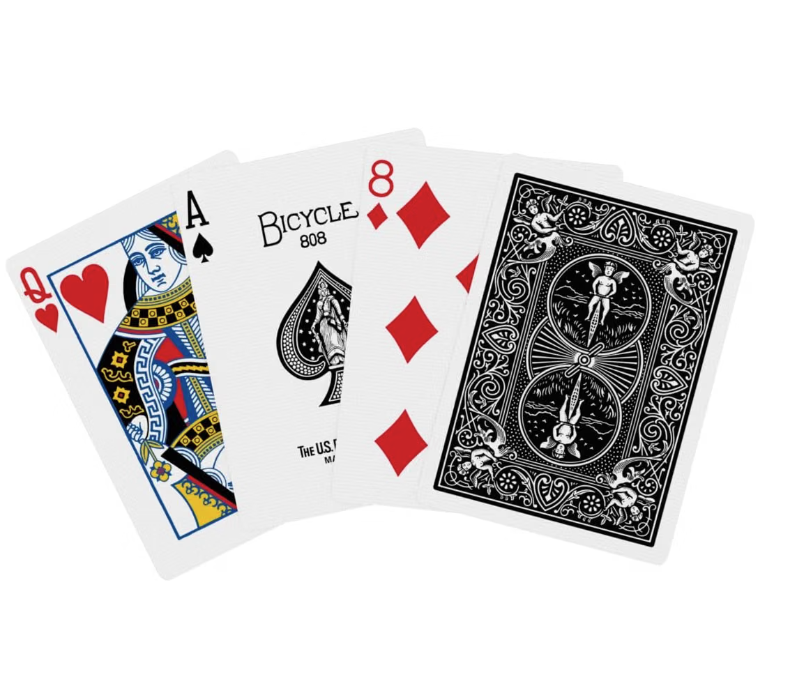 Bicycle Standard Black Playing Cards – Rider Back