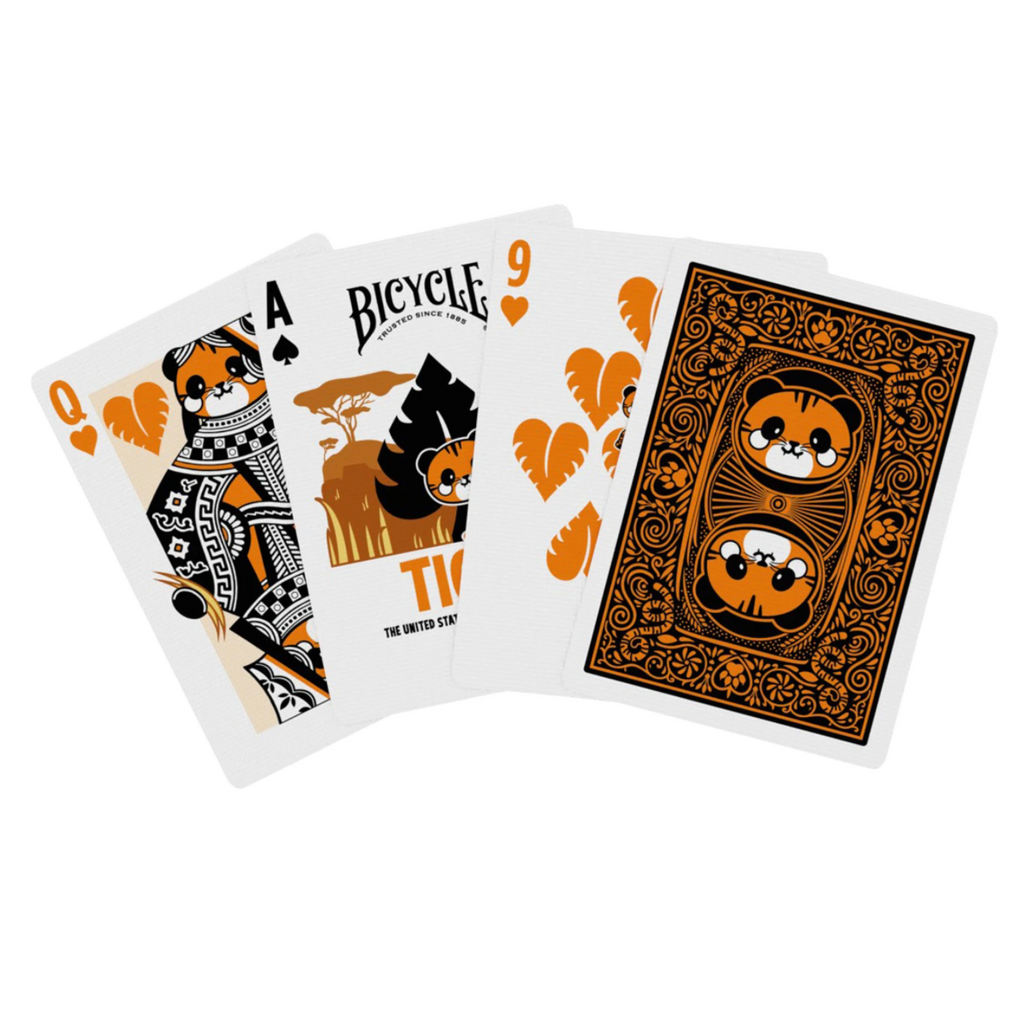 Bicycle Tiger Playing Cards – USPCC Animal Themed Deck