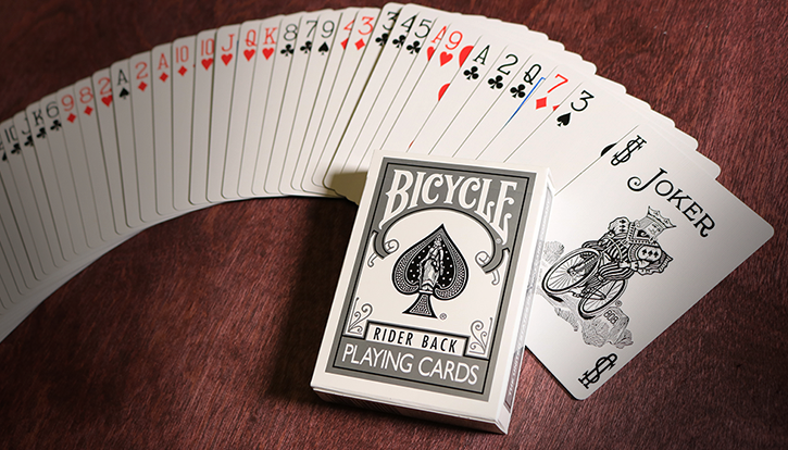 Bicycle Silver Rider Back Playing Cards – USPCC