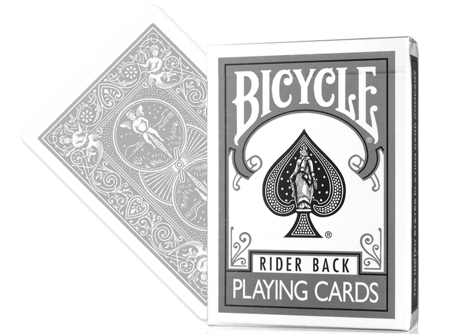 Bicycle Silver Rider Back Playing Cards – USPCC