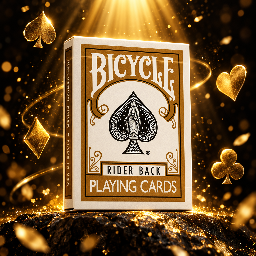 Bicycle Gold Rider Back Playing Cards – USPCC