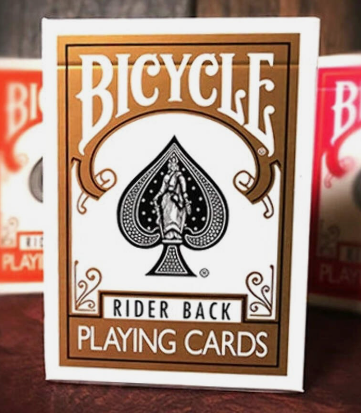 Bicycle Gold Rider Back Playing Cards – USPCC