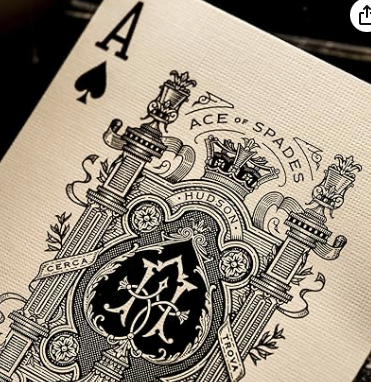 Theory11 Hudson Black Playing Cards