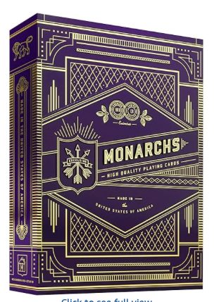 Theory11 Monarchs Purple Playing Cards