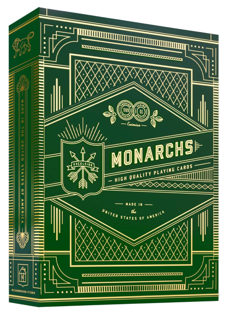 Theory11 Green Monarchs Playing Cards