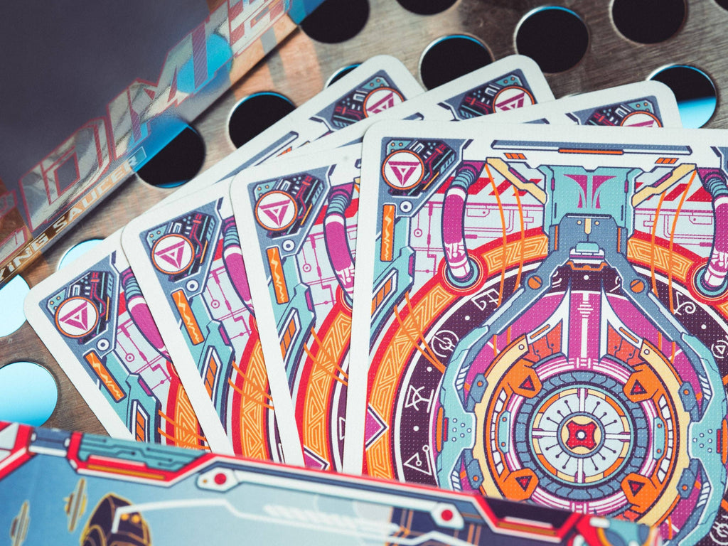 The Flying Saucer Cyberpunk Playing Cards: Native-Standard Deck
