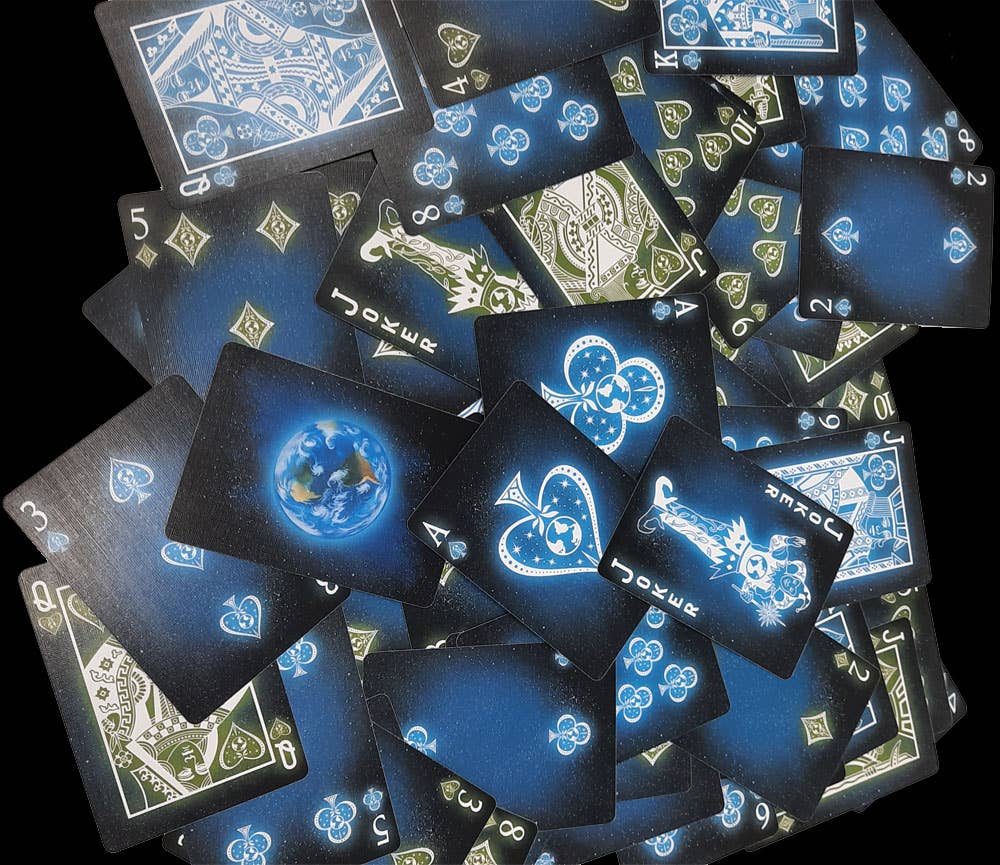 Bicycle Starlight Earth Glow Playing Cards