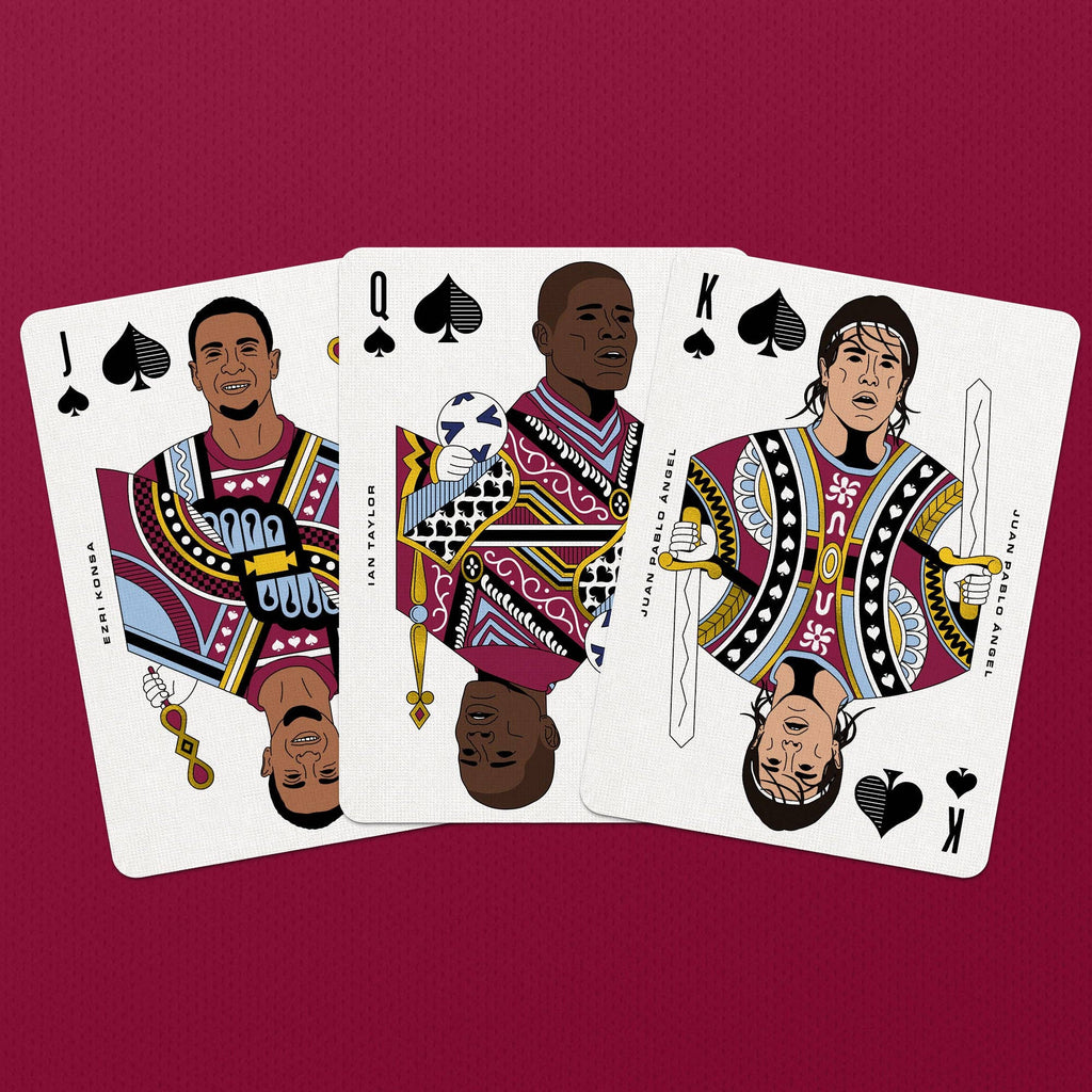 Aston Villa Playing Cards – Football Legends Gold Foil Deck by Boot & Ball