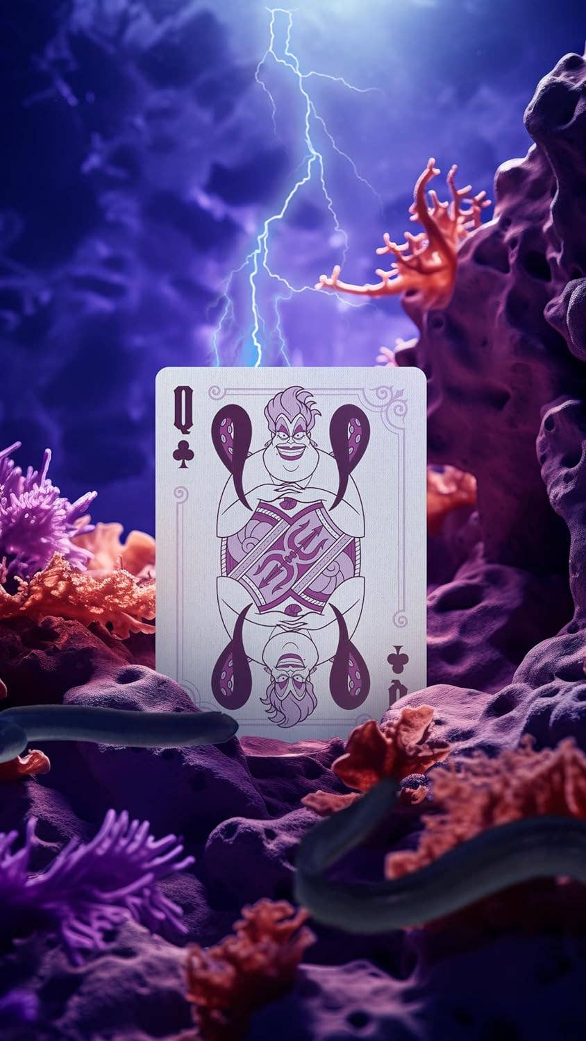 Bicycle Disney Villains Green Playing Cards – Jumbo Index Poker Deck
