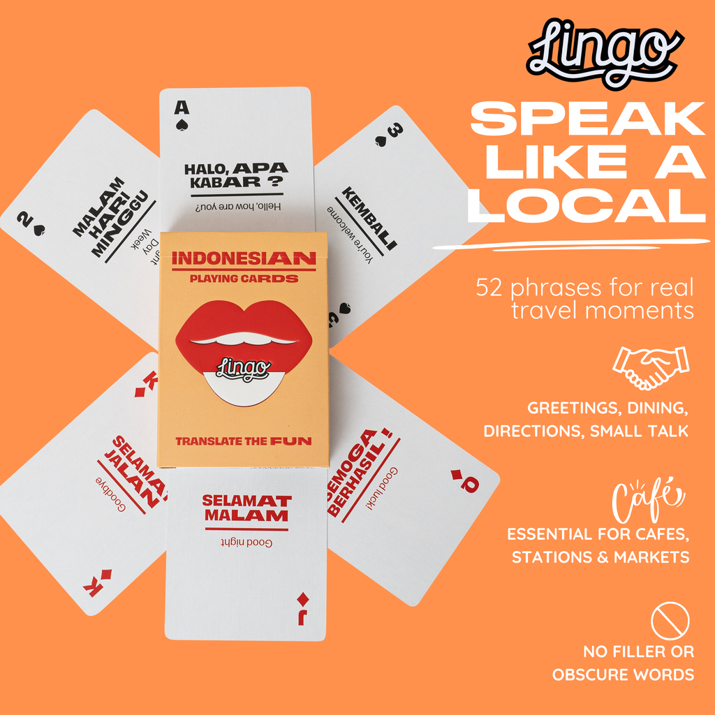 Indonesian Travel Playing Cards