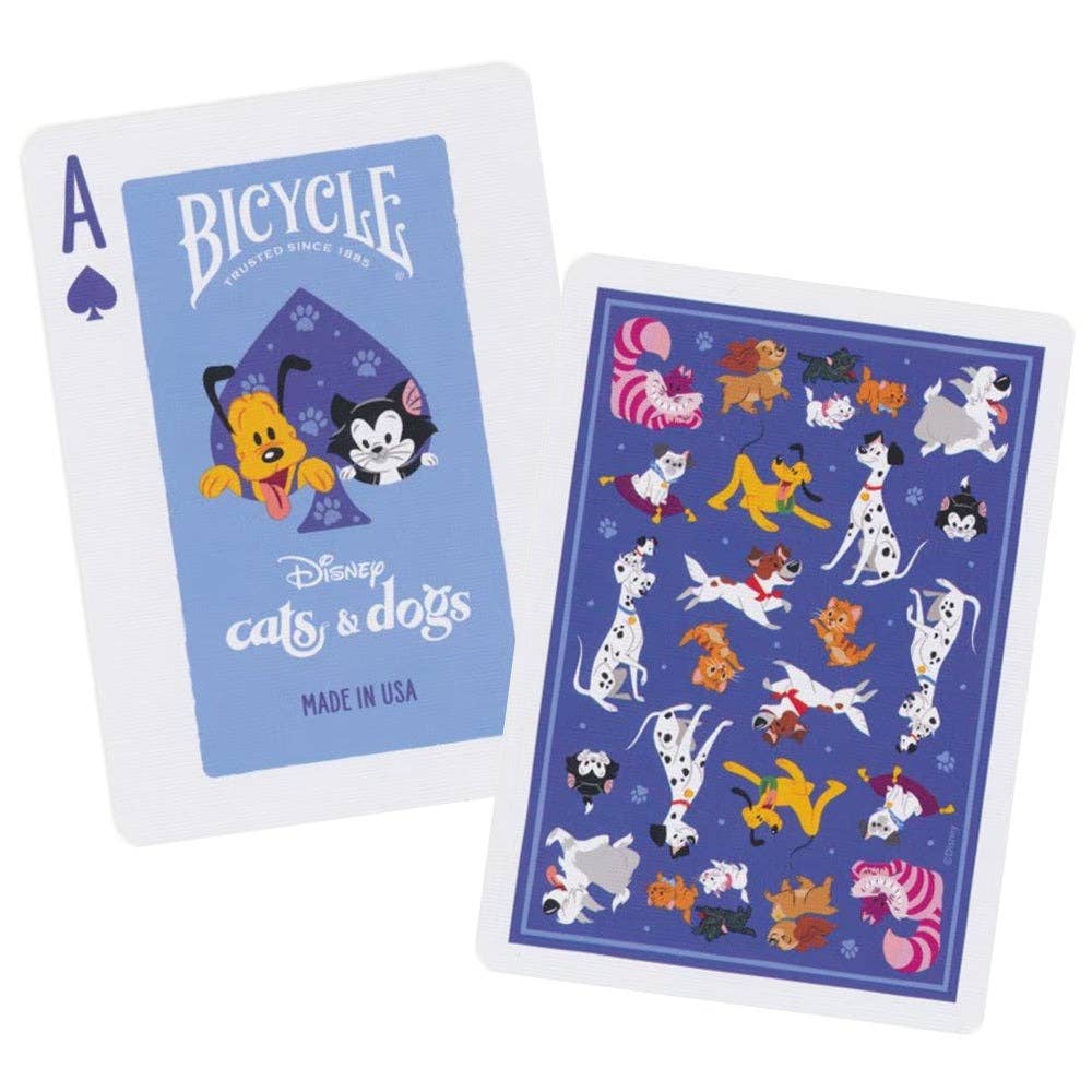 Disney Cats and Dogs Playing Cards Bicycle