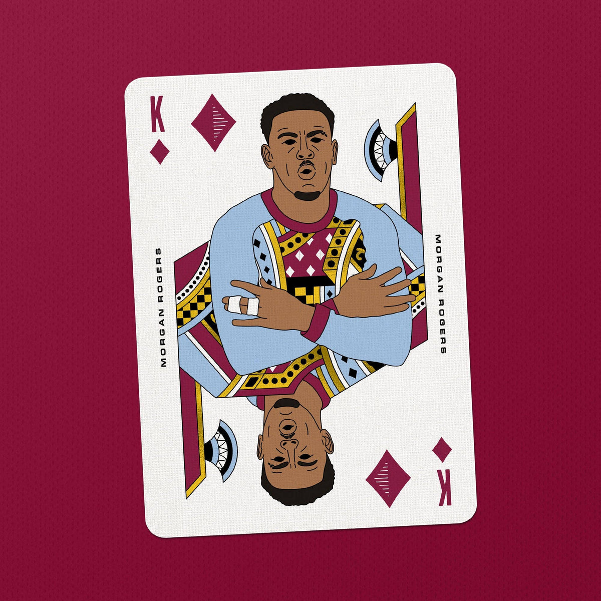 Aston Villa Playing Cards – Football Legends Gold Foil Deck by Boot & Ball