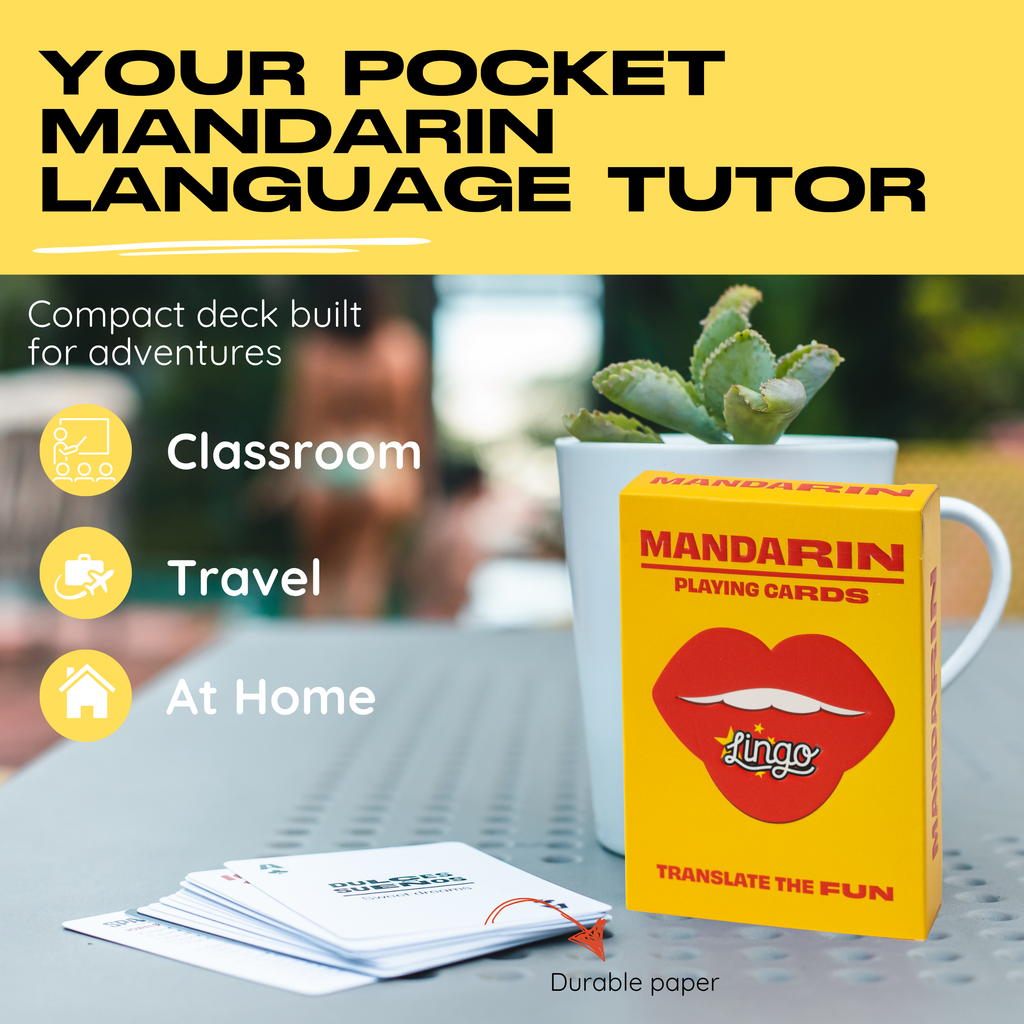 Lingo Mandarin Travel Playing Cards