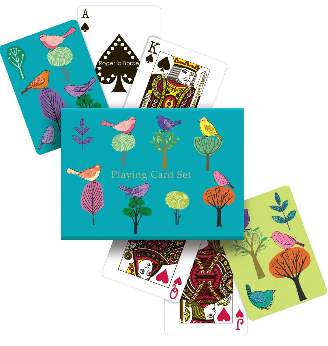 Modern Birds Luxury Playing Card Set by Roger la Borde