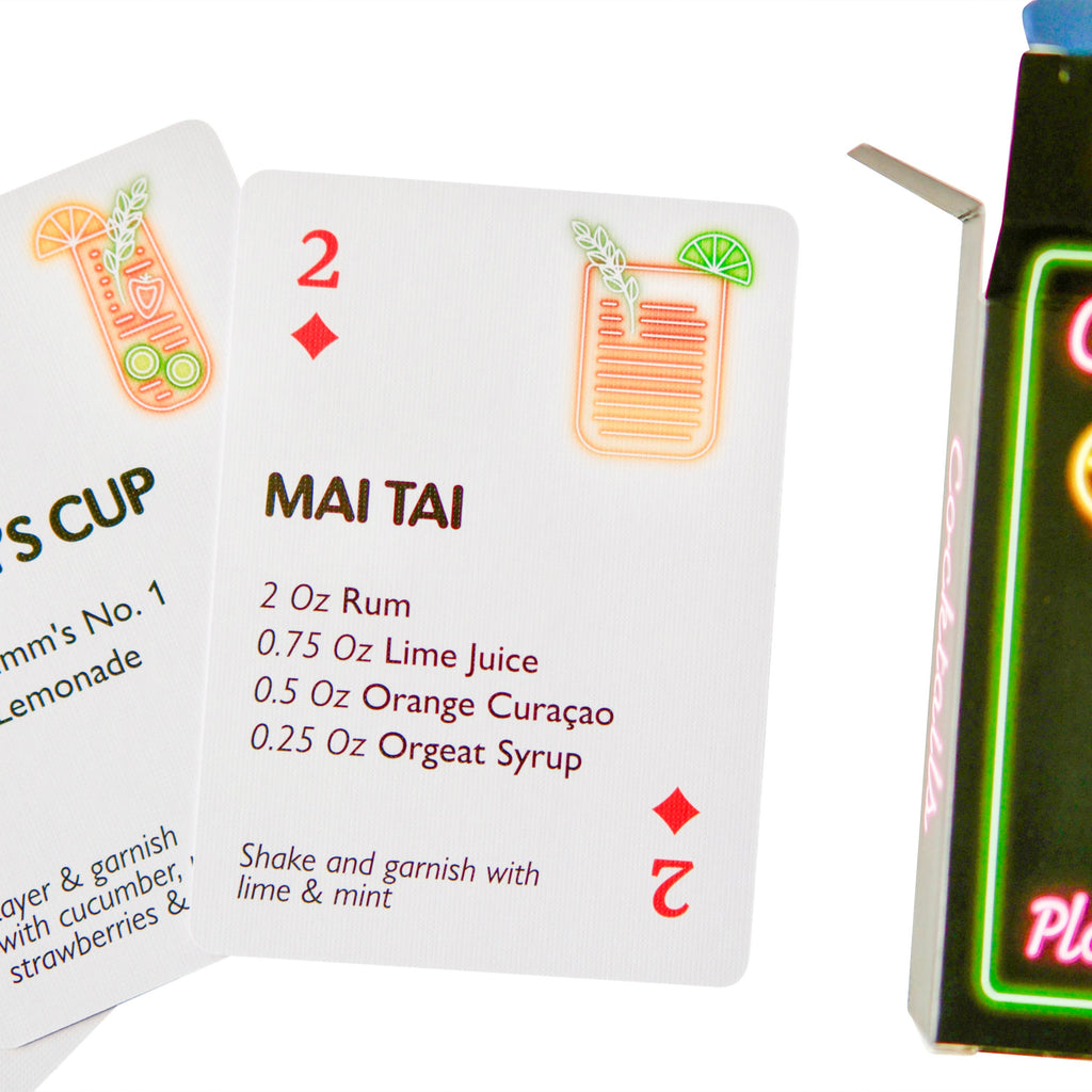 Cocktails Lingo Playing Cards 