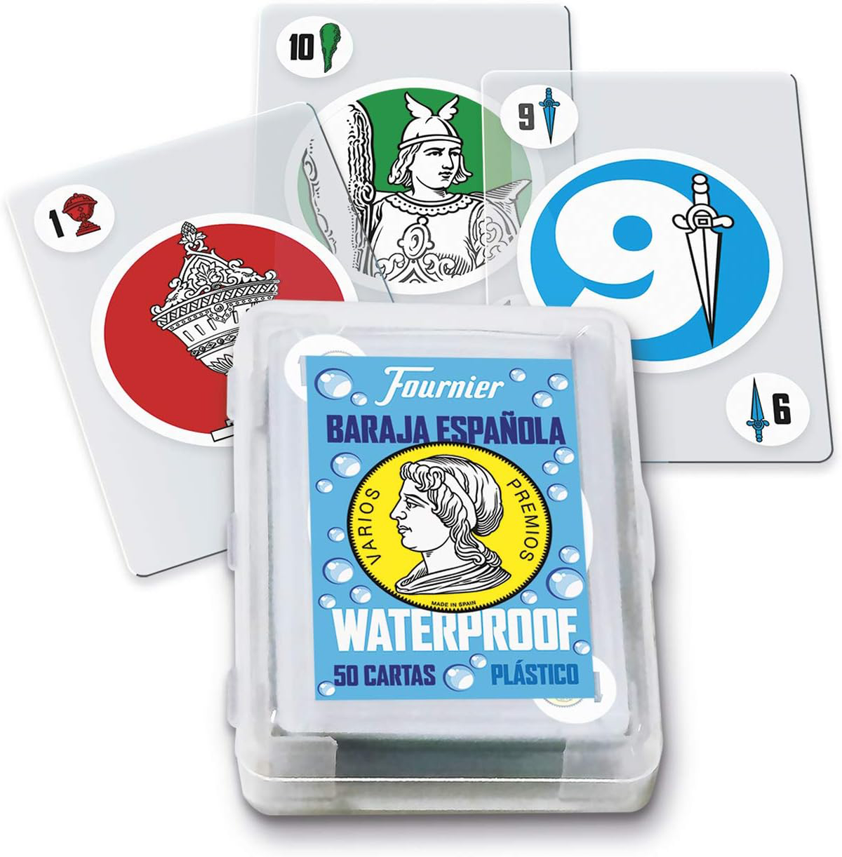 Fournier Baraja Española Waterproof Playing Cards – 50 Card Deck