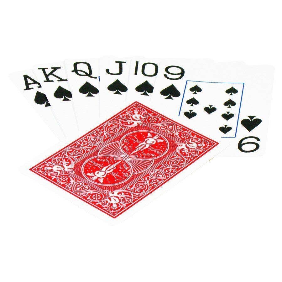 Bicycle Prestige Jumbo Index Red Playing Cards – 100% Plastic