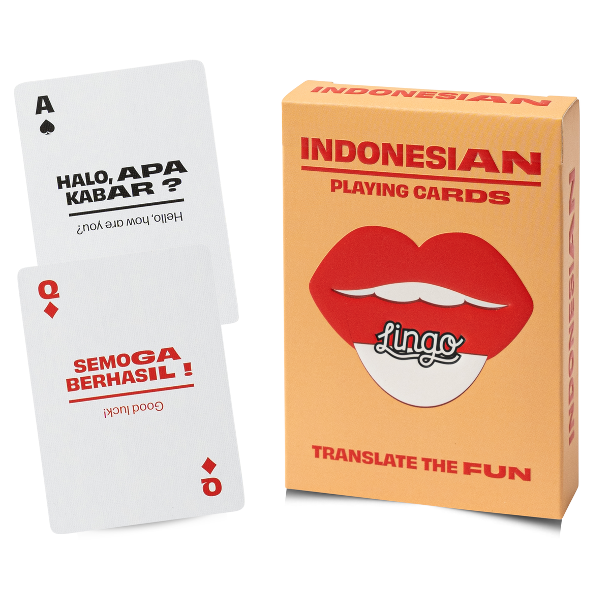 Lingo Indonesian Playing Cards – Learn Bahasa Indonesia