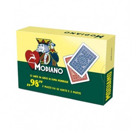 MODIANO Poker 98 Playing cards (Red and Blue)
