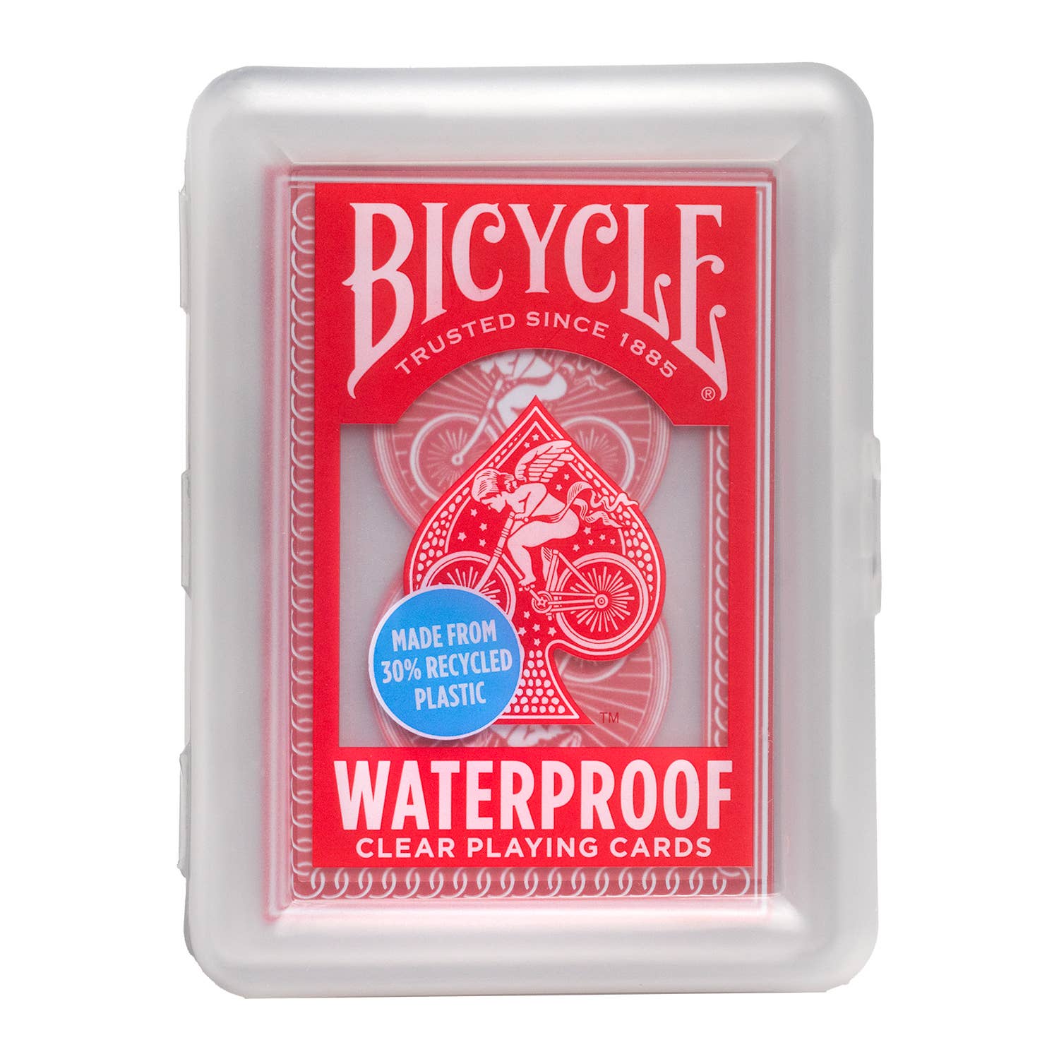 Bicycle Waterproof Plastic Playing Cards – Red