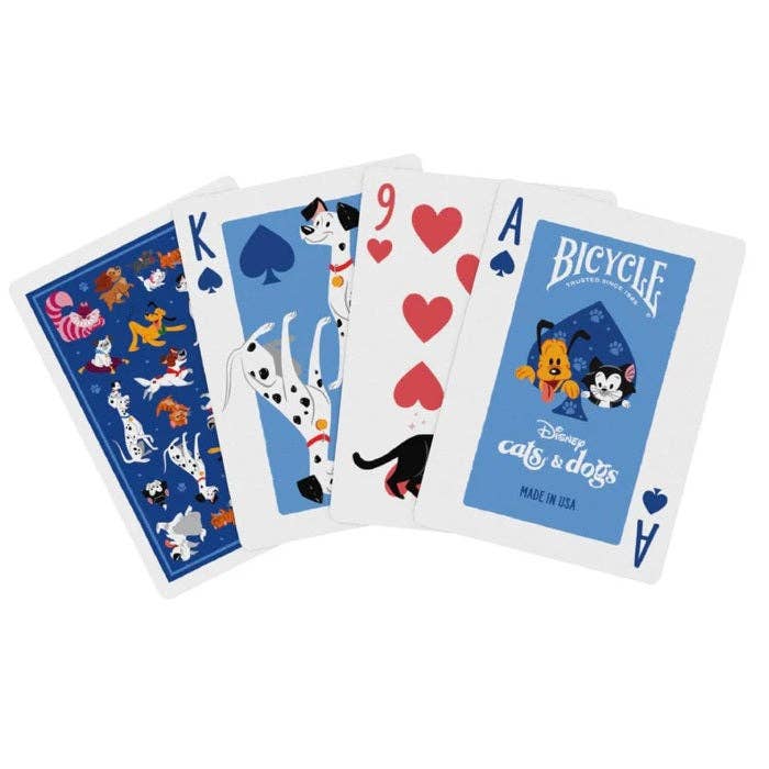 Disney Cats and Dogs Playing Cards Bicycle