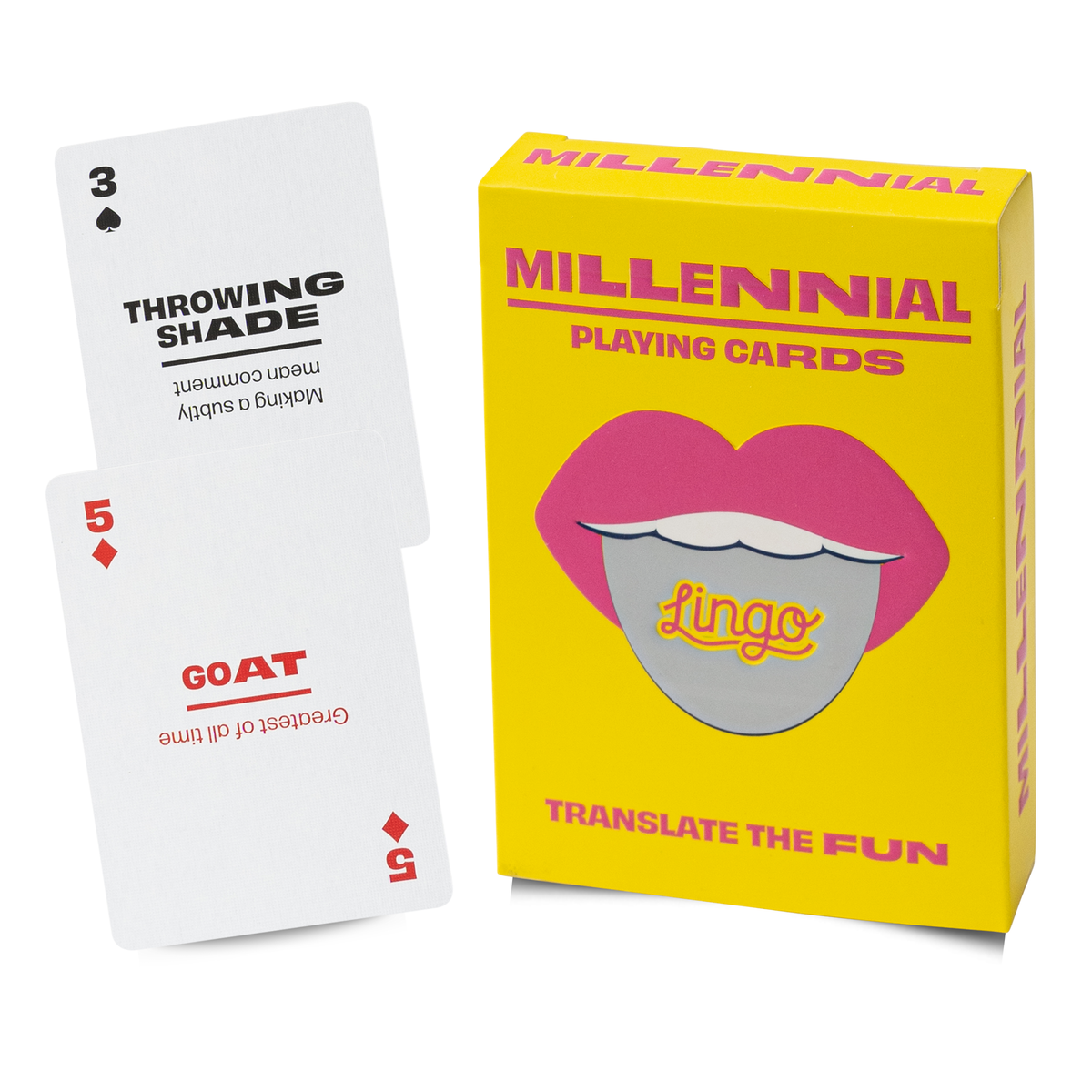 Lingo Millennial Slang Playing Cards – 52 Millennial Phrases