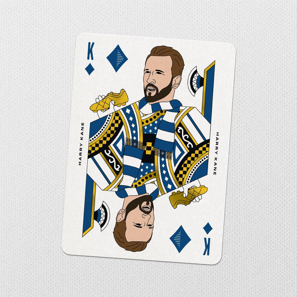 North London Whites Playing Cards – Tottenham Legends Gold Foil by Boot and Ball