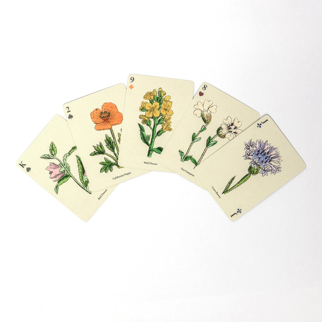 Wildflowers Playing Cards – Single Deck by Roomytown