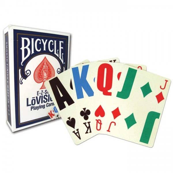 Bicycle E-Z-See Lovision Cards (Blue)