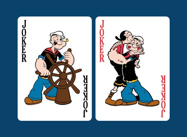 Bicycle  Popeye The Sailor Man Playing Limited Edition