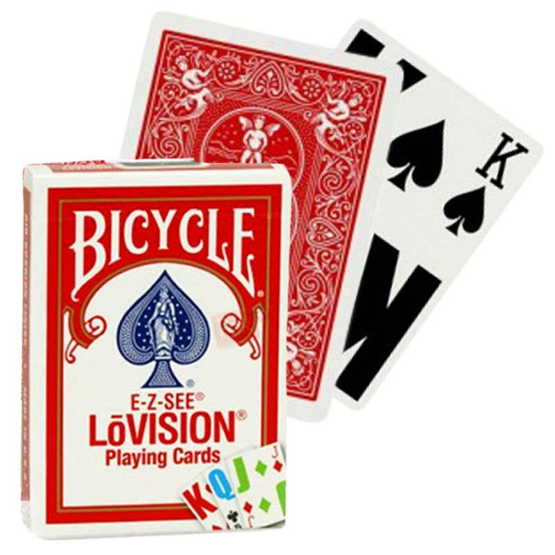 Bicycle E-Z-See Lovision Cards (Red)