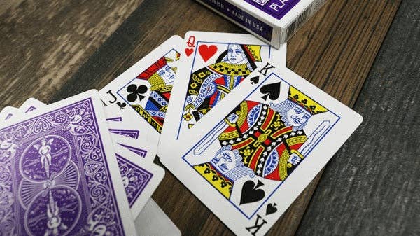 Bicycle Rider Back Playing Cards – Purple