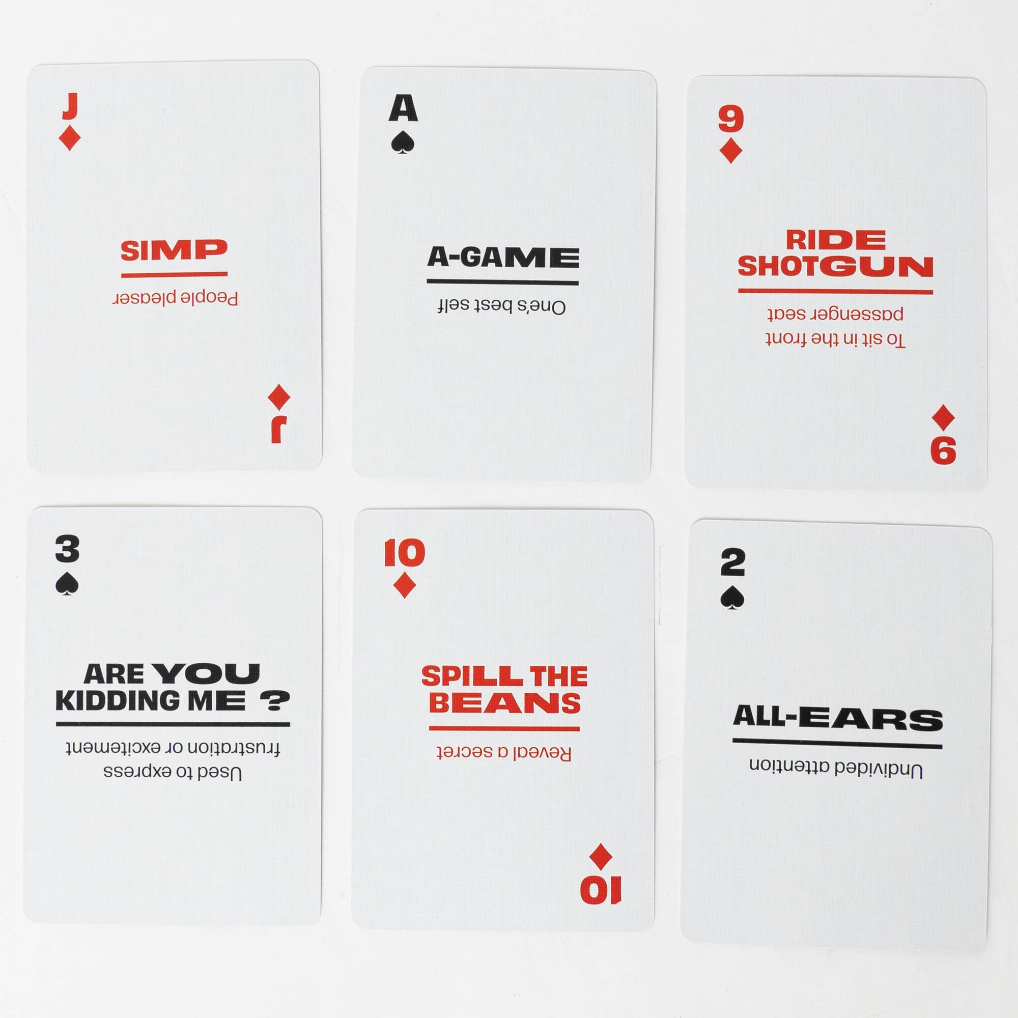 American Slang Travel Playing Cards