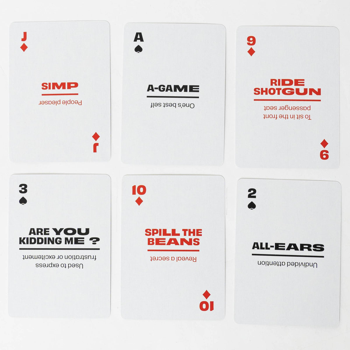 Lingo American Slang Playing Cards – 52 American Phrases