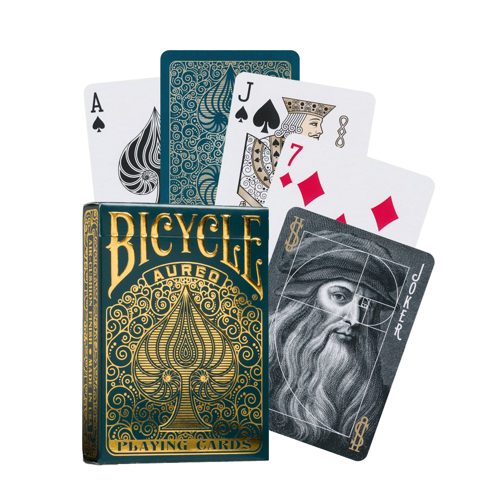 Bicycle Aureo Green Playing Cards