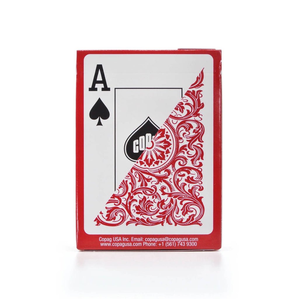 1546 Elite Poker Size Jumbo Index Playing Cards (Red) Copag