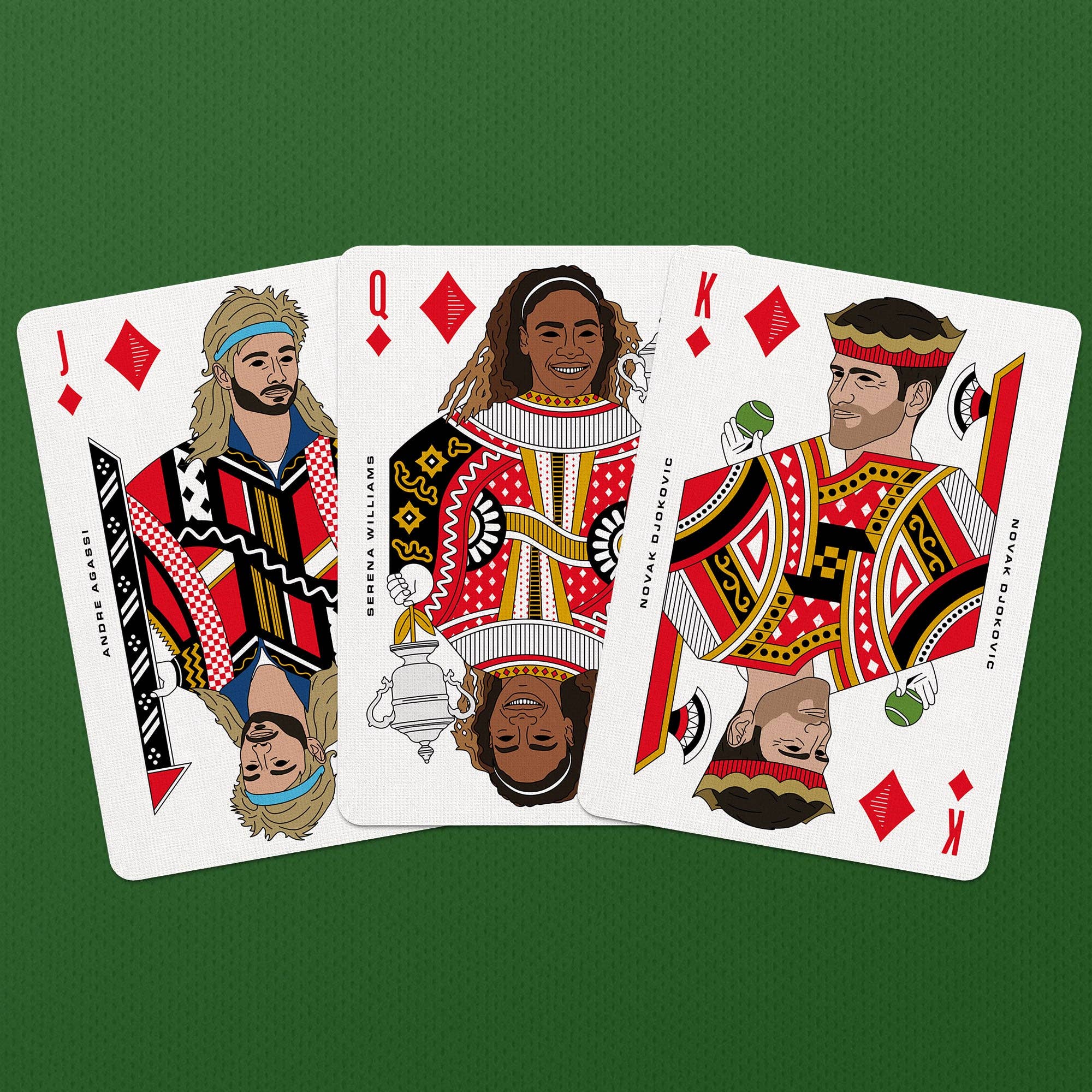 Tennis Playing Cards by Boot & Ball – Sporting Legends Deck