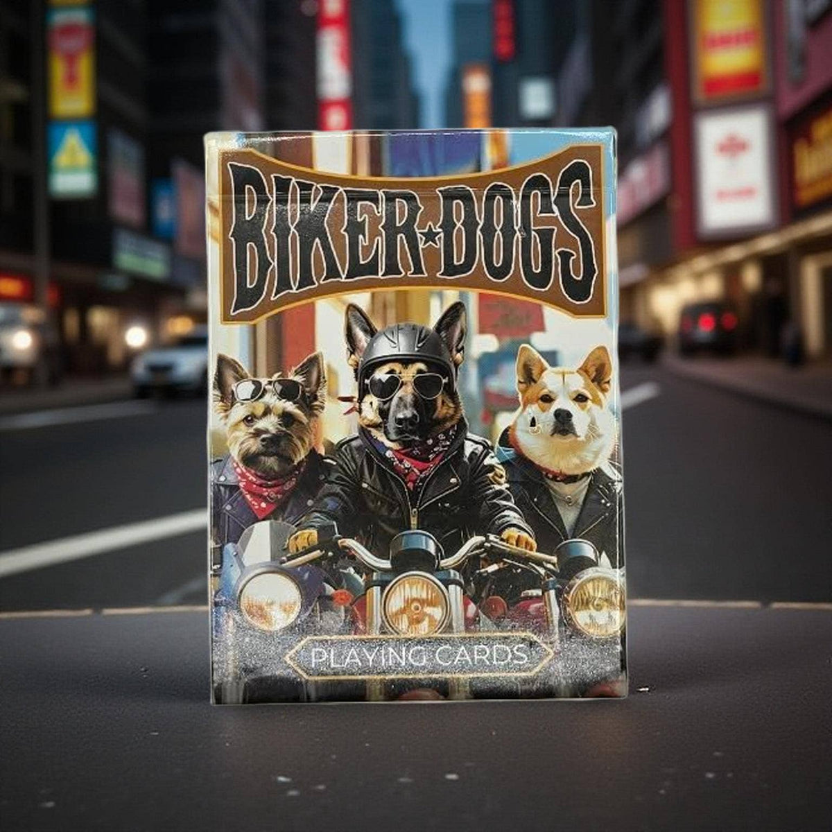 Biker Dogs Playing Cards by CPC