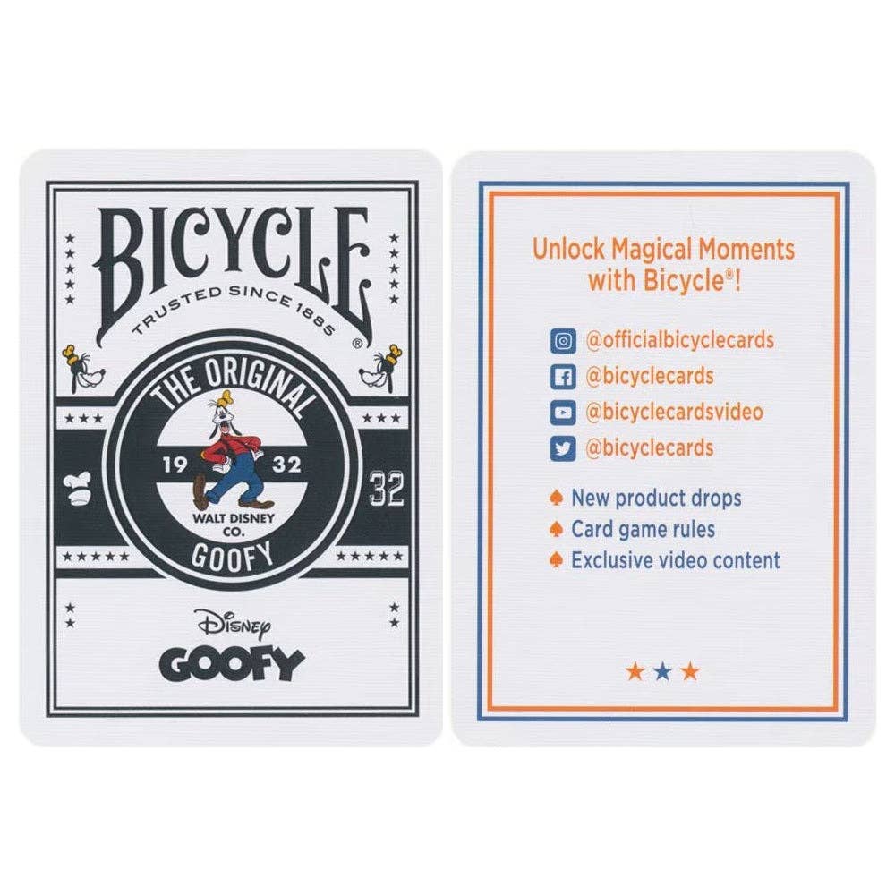 Bicycle Disney Classic Goofy Playing Cards