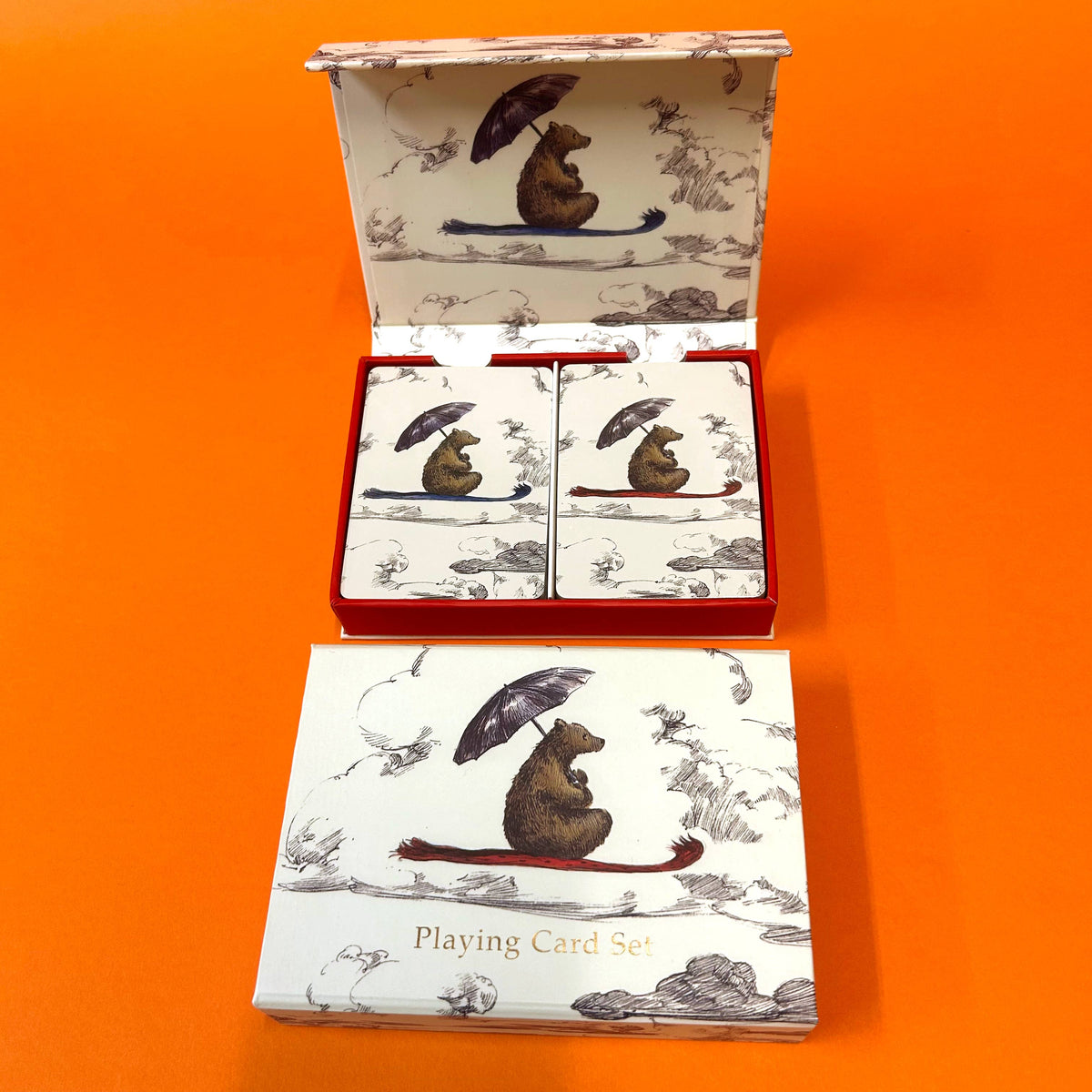 Flying Bear Luxury Double Playing Card Set by Roger la Borde