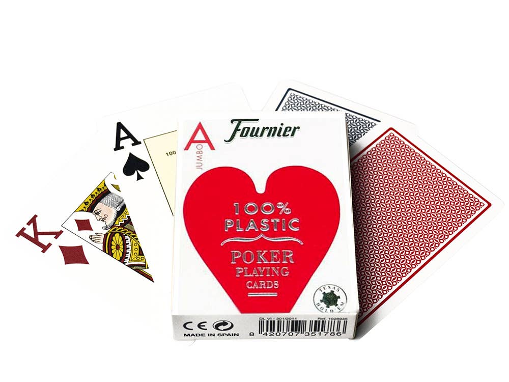Fournier 2800 Poker Playing Cards – Red Jumbo Index
