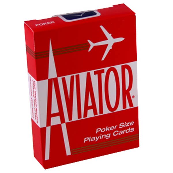 Aviator Standard Poker Playing Cards – Red