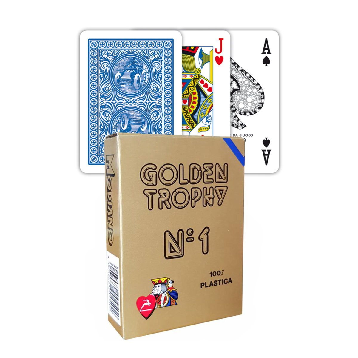 Modiano Golden Trophy Playing Cards – Blue