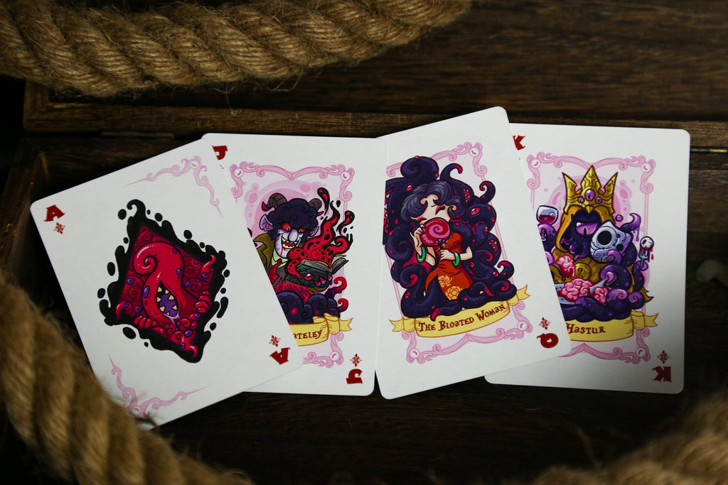 Arkham Archives: Cthulhu Mythos Playing Card- Silver Key Society - Keyhole Collection